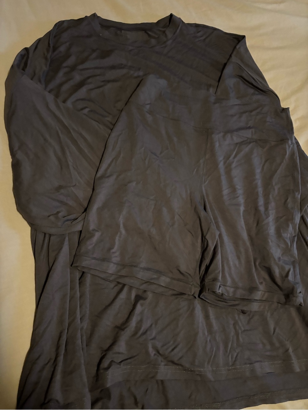 Dark Grey the Foxy Kind Women's Lounge Top and Shorts Set - Breathable